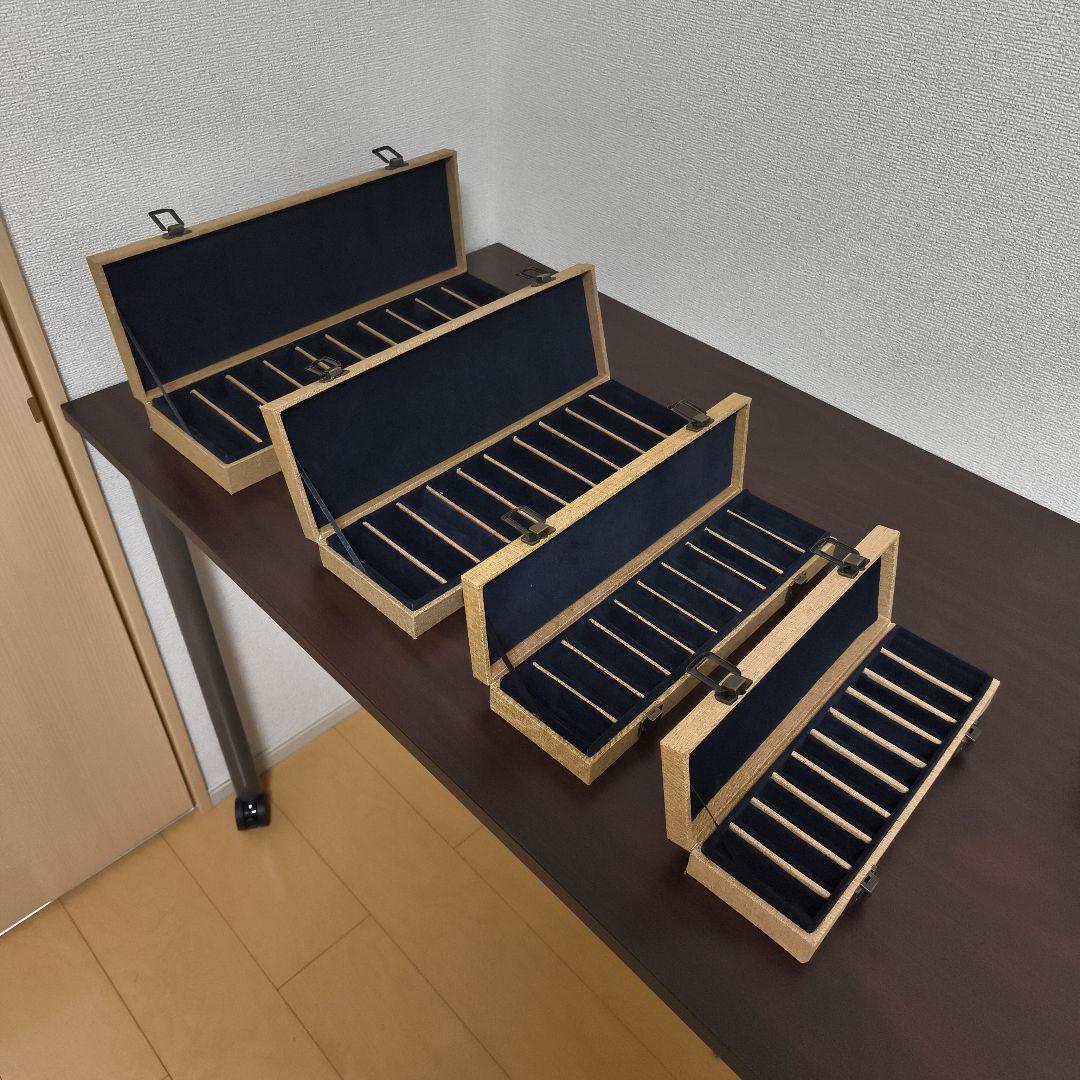 印箱　篆刻入れ　ハンコケース　印鑑ケース　4個セット