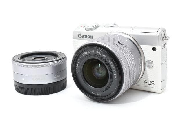 【美品】キャノン Canon EOS M100 ダブルレンズキット ミラーレス