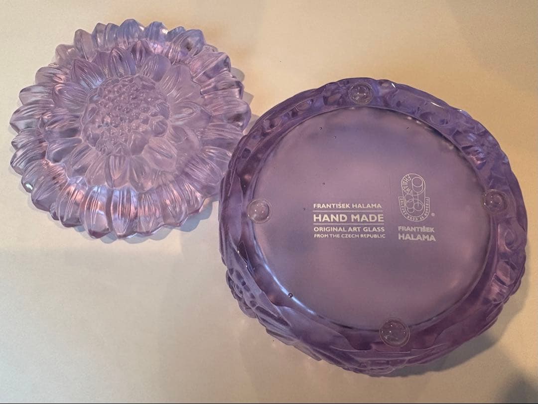 未使用　FRANTIŠEK HALAMA ガラス製品チェコ　アレキサンドライト