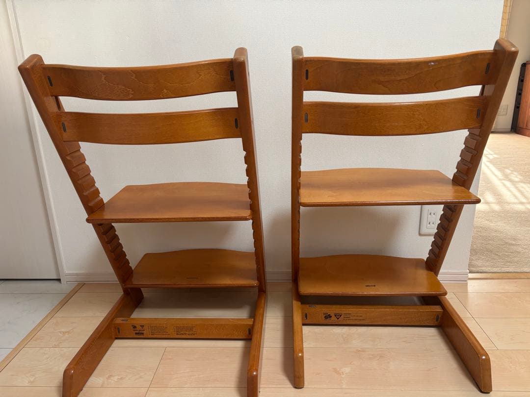 STOKKE TRIPP TRAPP 2脚セット ナチュラルウッド