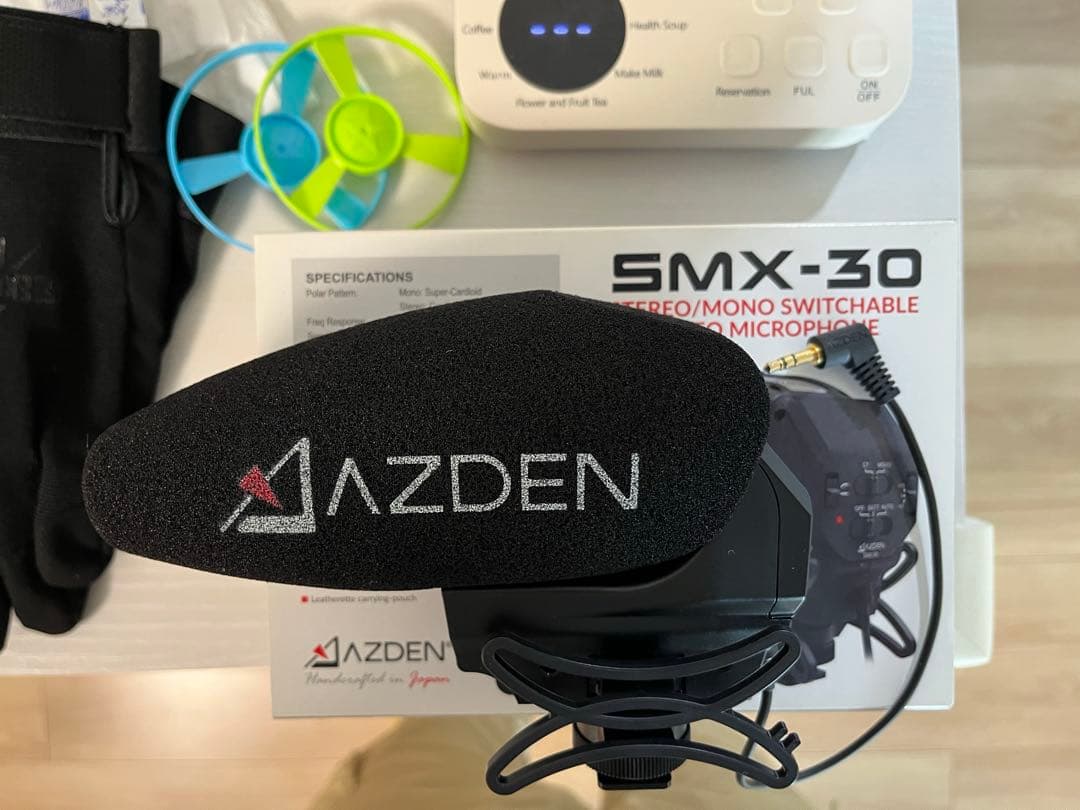 アツデン　AZDEN SMX-30 ステレオ　モノラル切り替えマイク