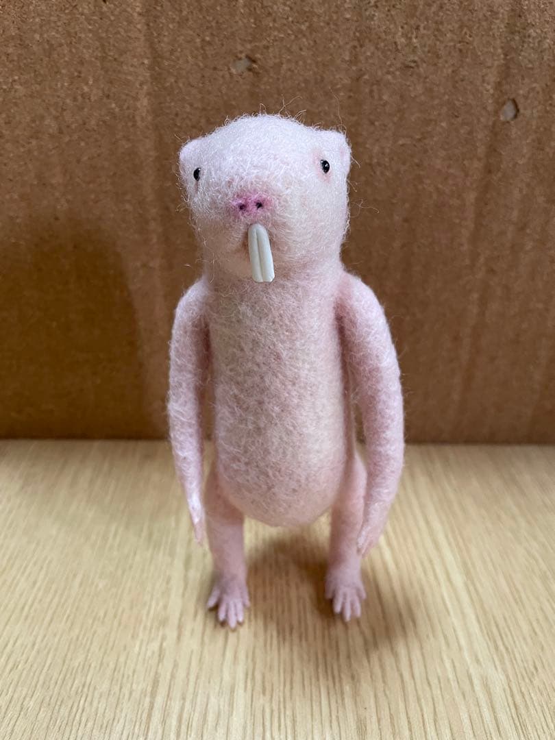 ゆ*き様 羊毛フェルトのハダカデバネズミ