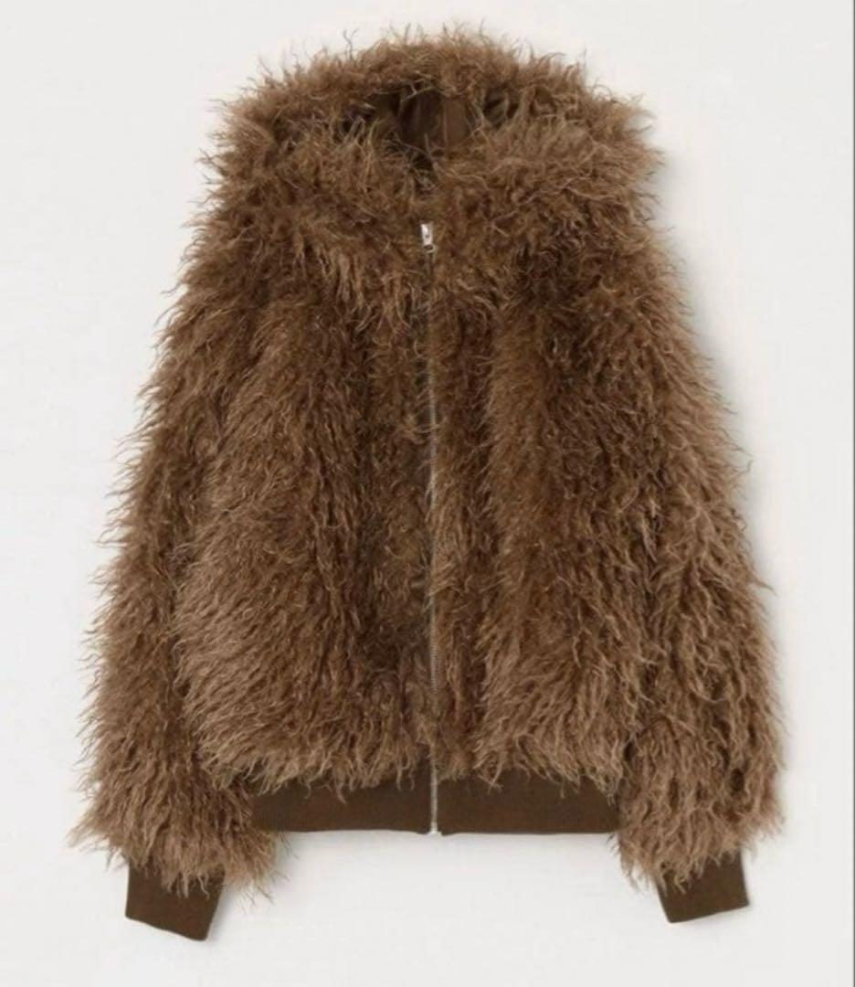 ジャケット・アウター BEEDEN ZIP UP HOODED FUR BLOUSON