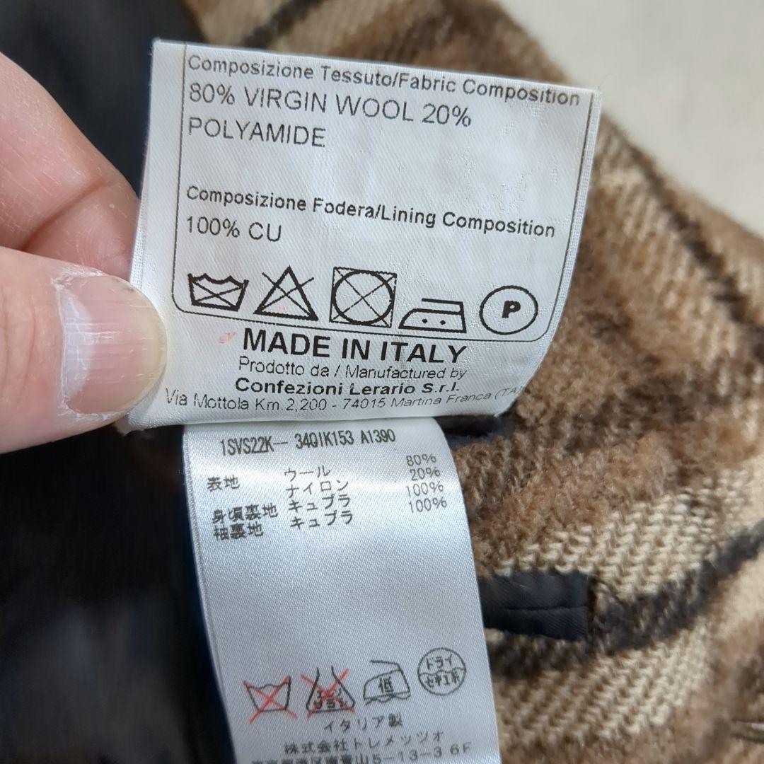 美品 タリアトーレ ブリッラ別注 テーラード アンコンジャケット ウール