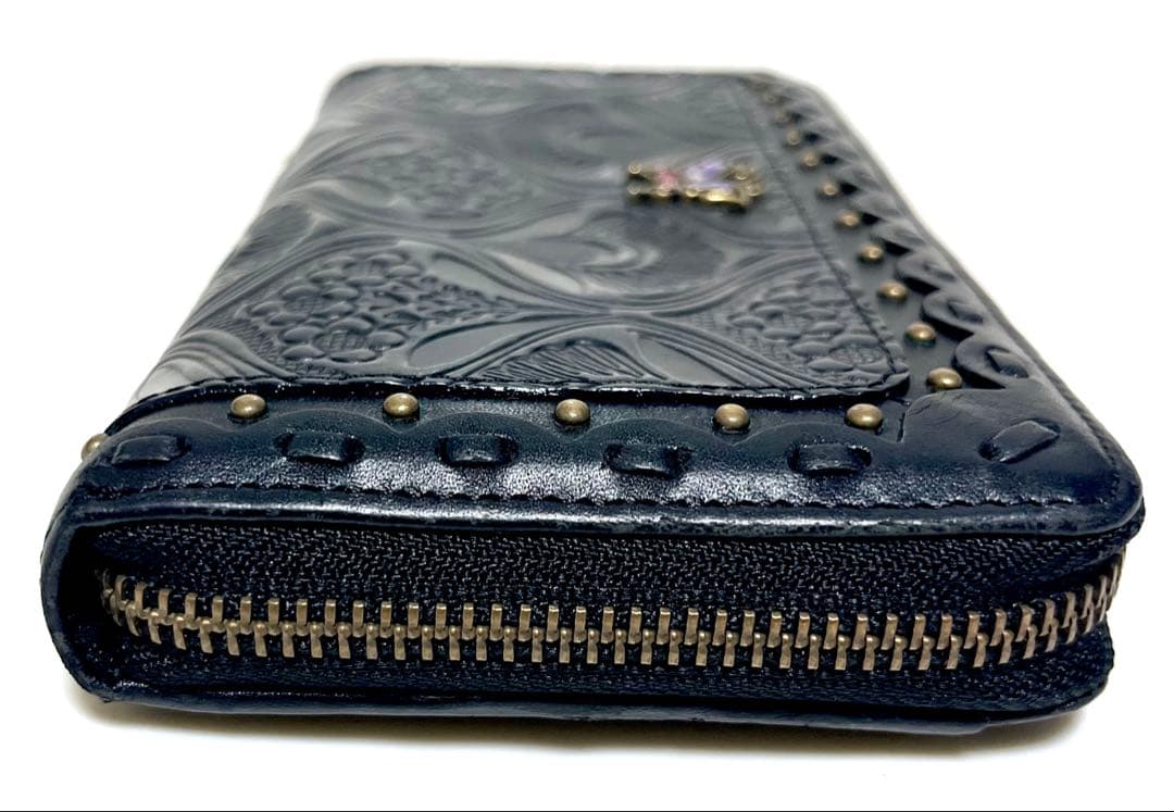 タカアキ様ANNA SUI 財布 シエスタ 黒 ラウンド アナスイ バラ