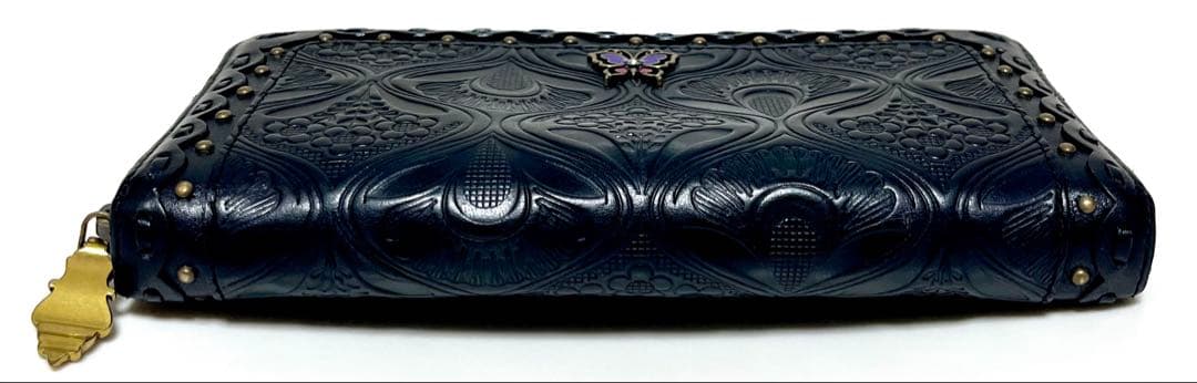 タカアキ様ANNA SUI 財布 シエスタ 黒 ラウンド アナスイ バラ