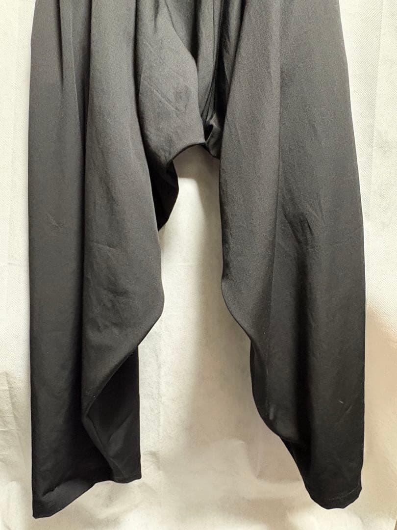 ヨウジヤマモトプールオム 23AW 内股ドレープパンツ サイズ1 黒