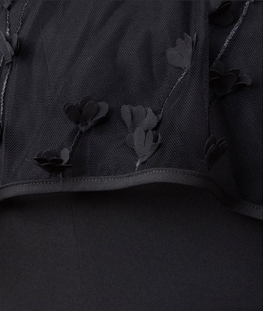 【aimer anche】フラワー刺繍ブラウス×フレアキャミソールワンピース/S