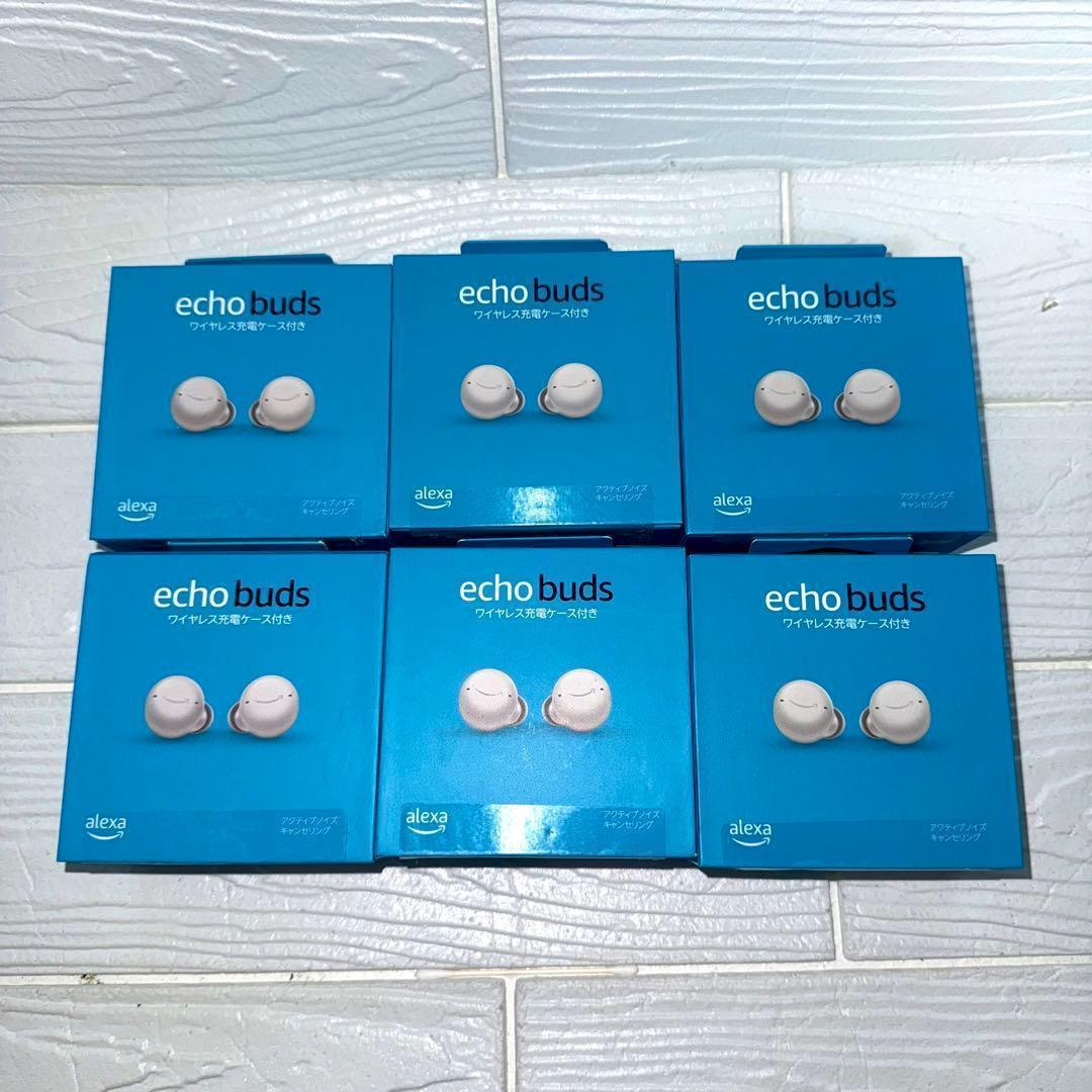 【新品】エコーバッズ echo buds ワイヤレスイヤフォン ホワイト 6個