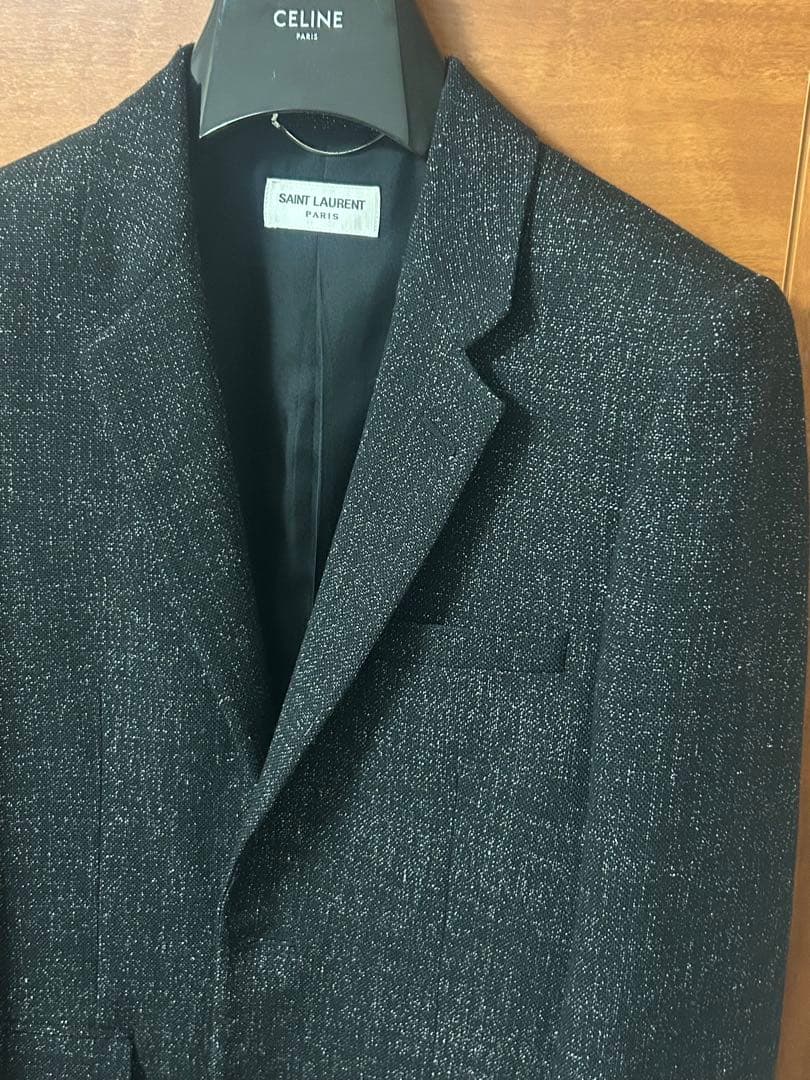 すあー　サンローラン　テーラードジャケット　ブラック　極美品　エディ