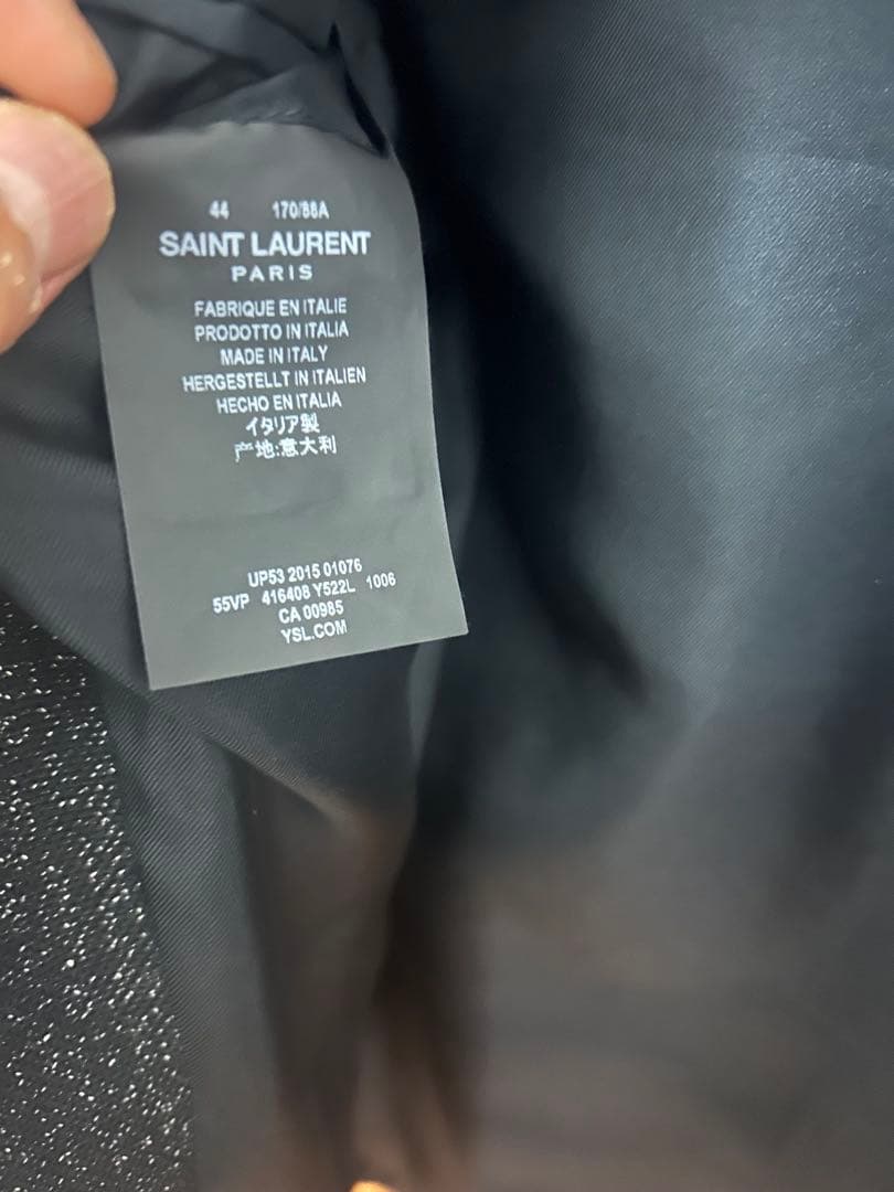 すあー　サンローラン　テーラードジャケット　ブラック　極美品　エディ