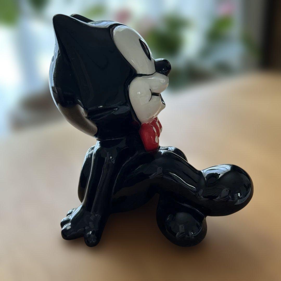 週末値下げFelix the cat フィリックス　陶器　貯金箱　レトロ1987