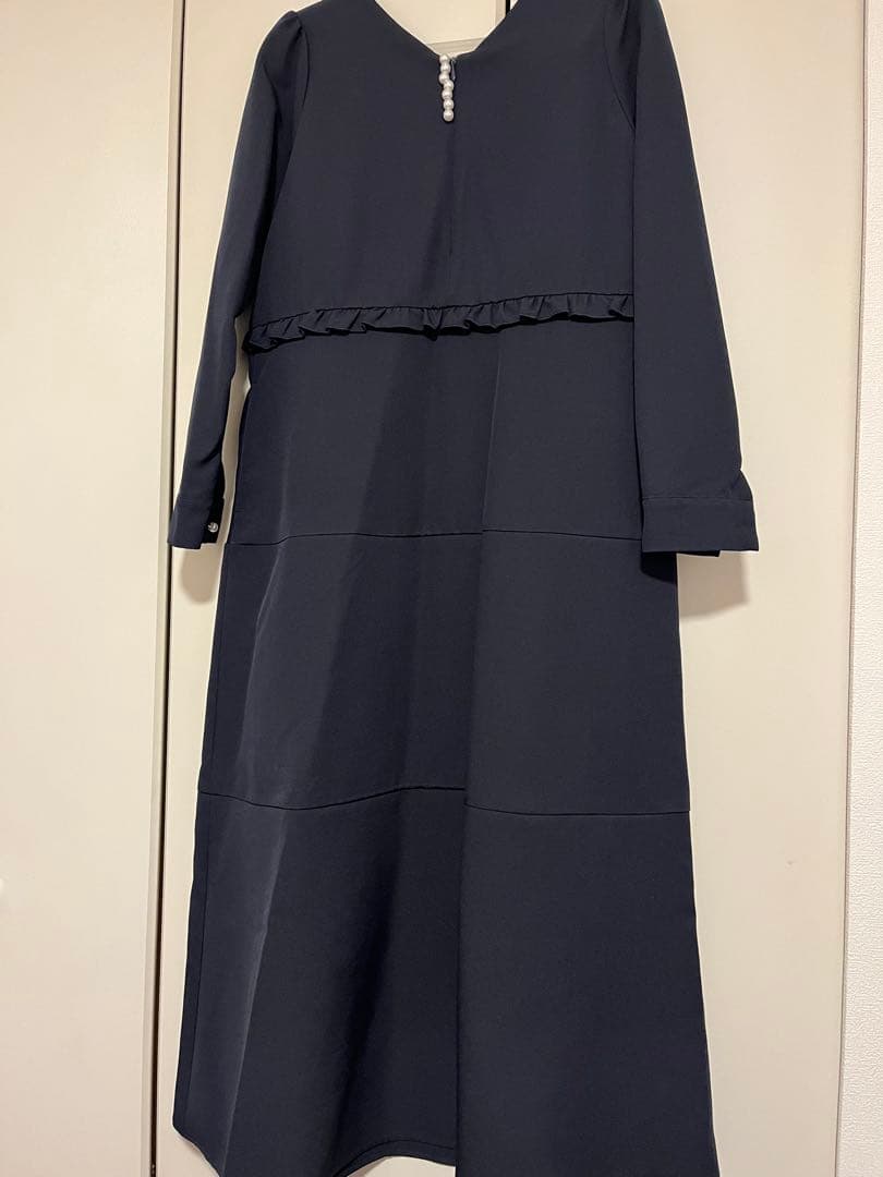 lerevevaniller ワンピース　セレモニー　ネイビー