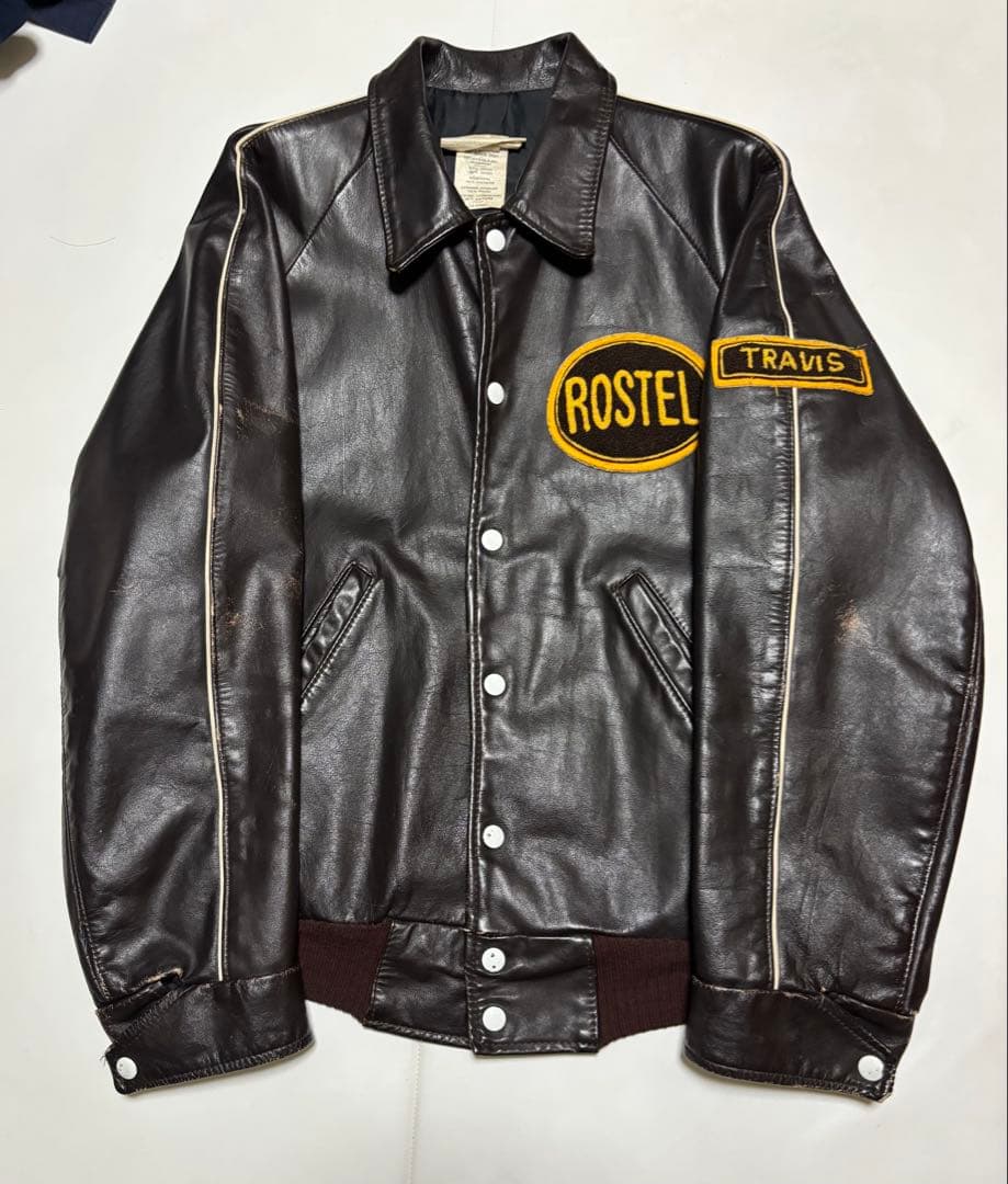 J*n様 レザージャケット　スタジャン　ヴィンテージ　ホッケージャケット　80'