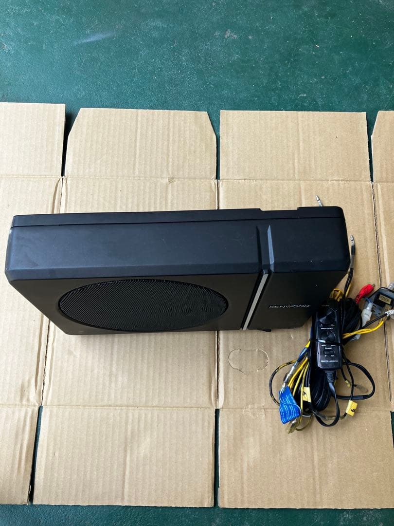 KENWOOD サブウーファー ブラック 配線付き