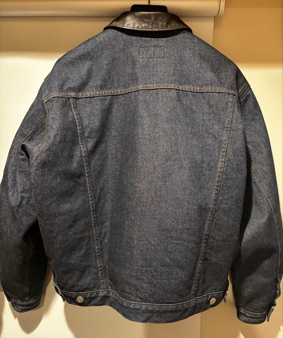 87年8月 levi's オレンジタブ 70649-03 レザー襟 ブランケット