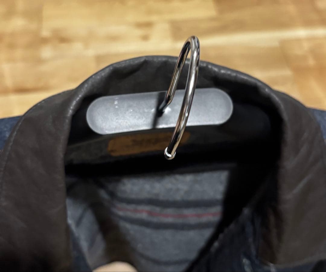 87年8月 levi's オレンジタブ 70649-03 レザー襟 ブランケット