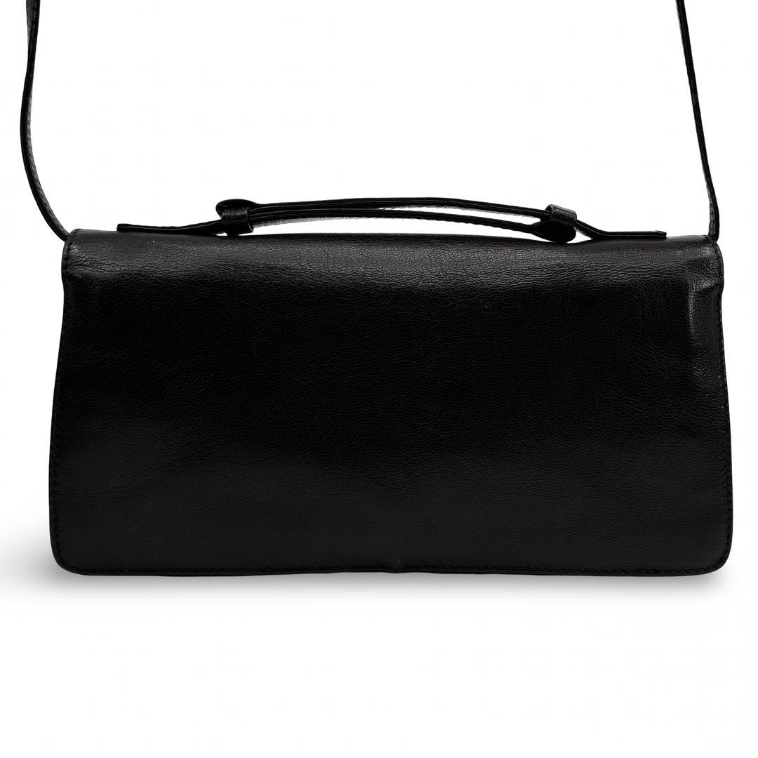 美品】ボッテガヴェネタ　ショルダーバッグ　２WAY ハンドバッグ　ロゴ　レザー