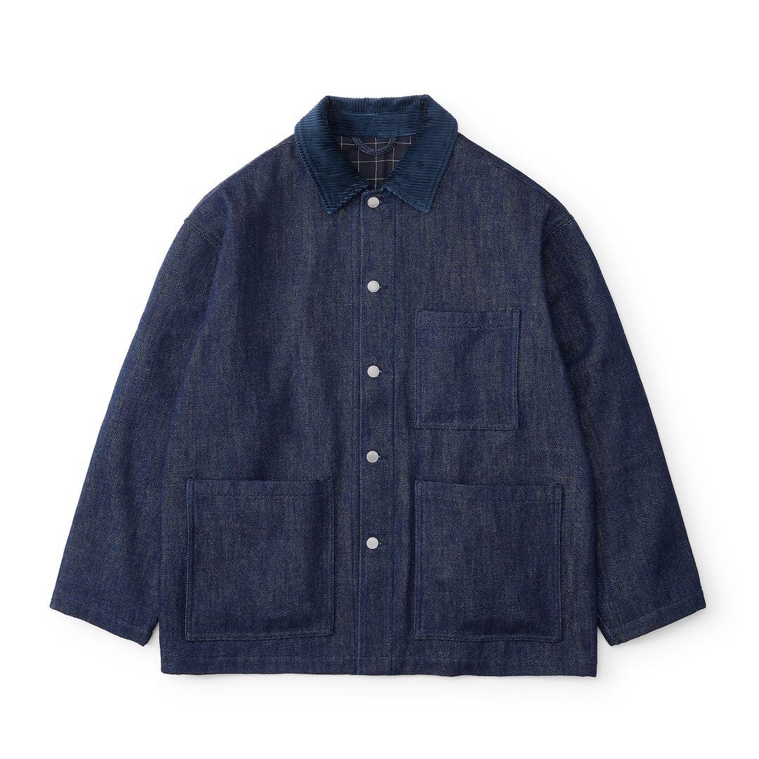 ジャケット・アウター everyone soft denim coverall jacket M