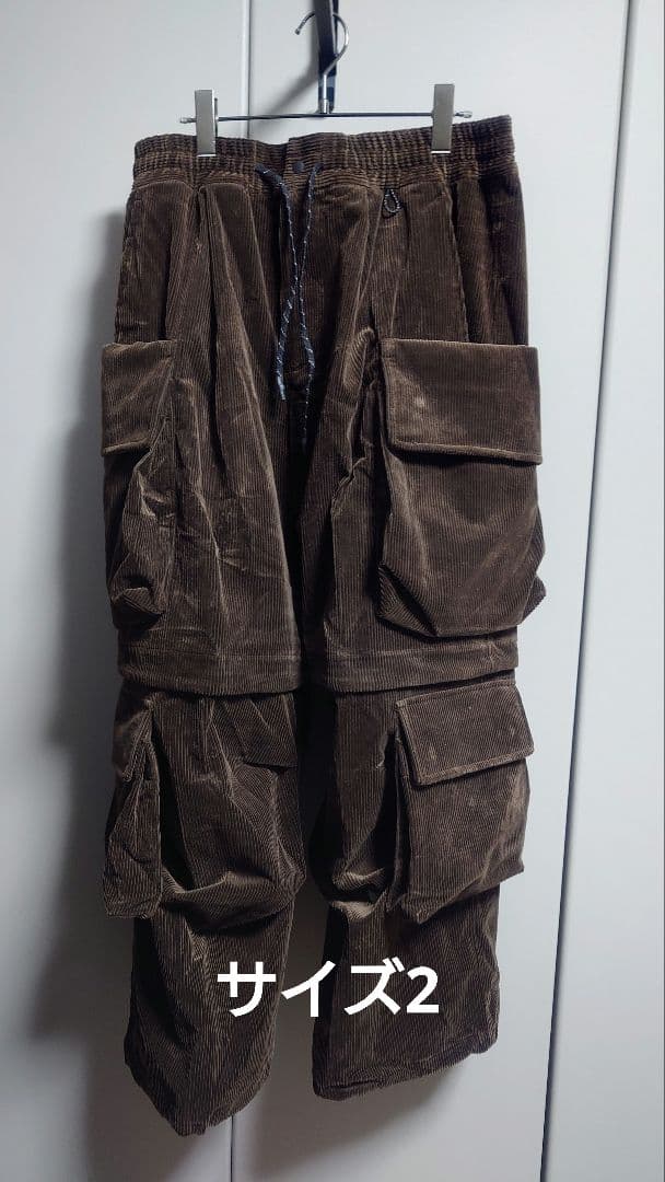 パンツ CLESSTE WOOLCORDUROY 2WAY MILITARY PANTS