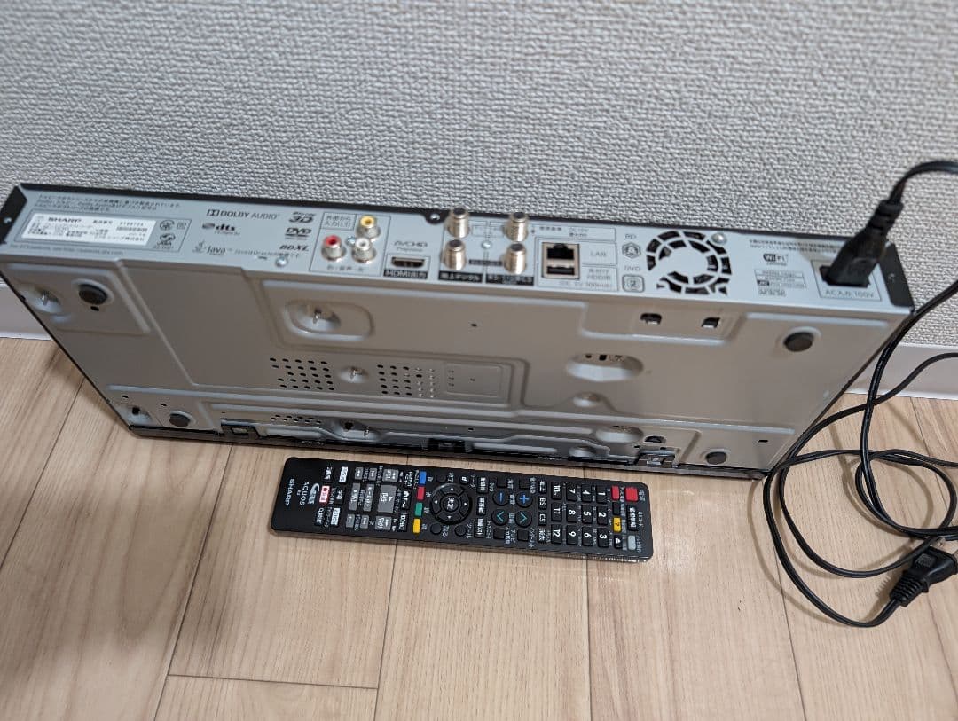 SHARP 2B-C10CW1 ブルーレイレコーダー　2020年製