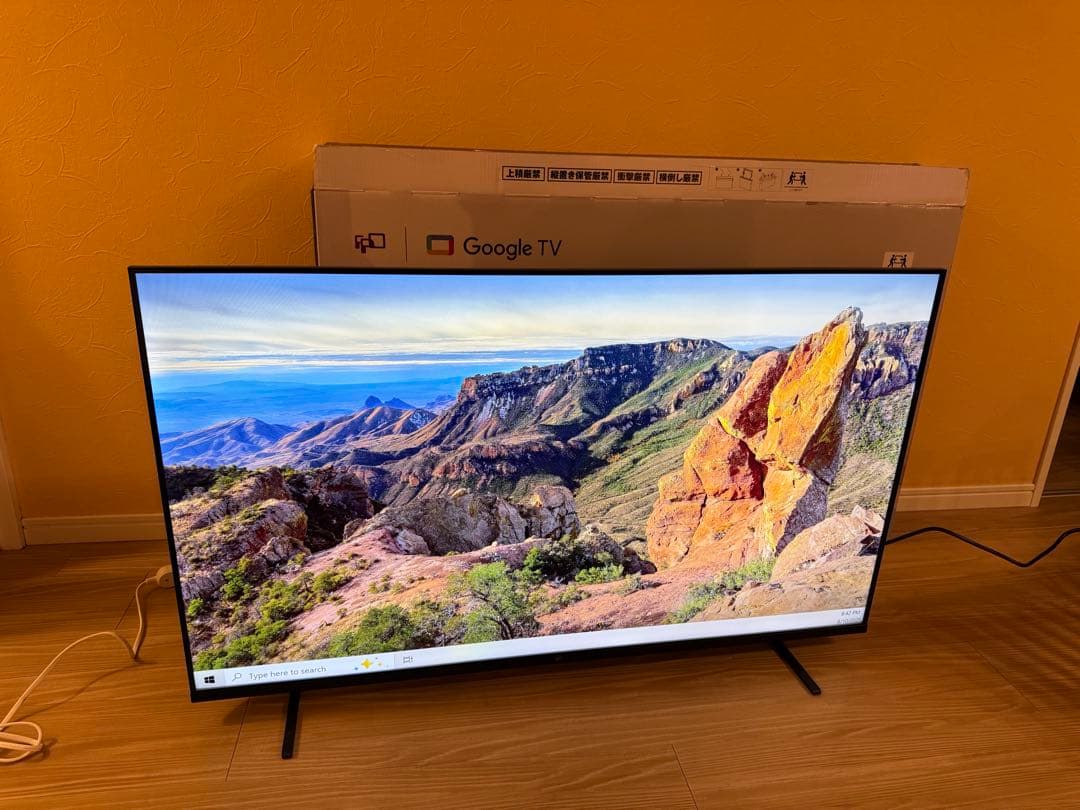 極美品　Google TV 50V型 4K チューナーレステレビ 2024年製