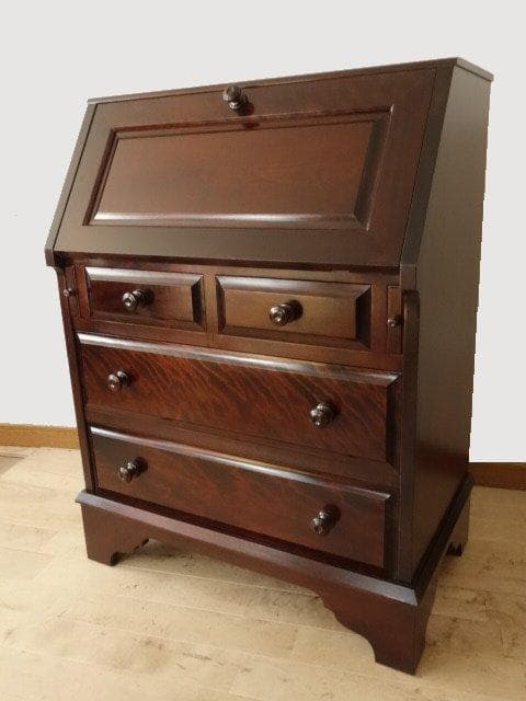 北海道民芸家具　ビューロー　ライティング　再塗装済　ＵＳＥＤ