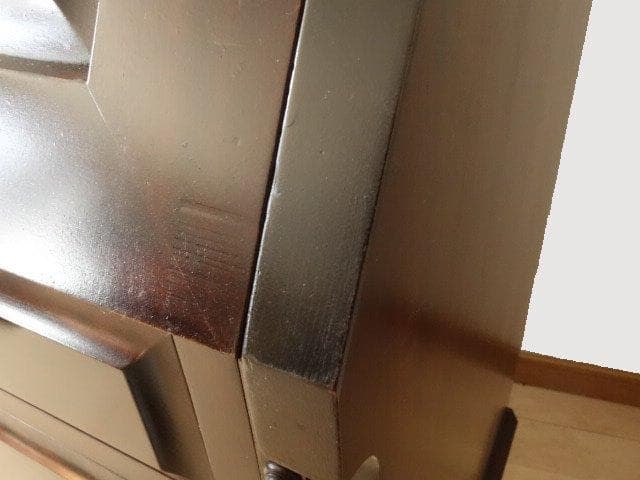 北海道民芸家具　ビューロー　ライティング　再塗装済　ＵＳＥＤ