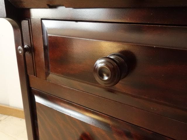 北海道民芸家具　ビューロー　ライティング　再塗装済　ＵＳＥＤ