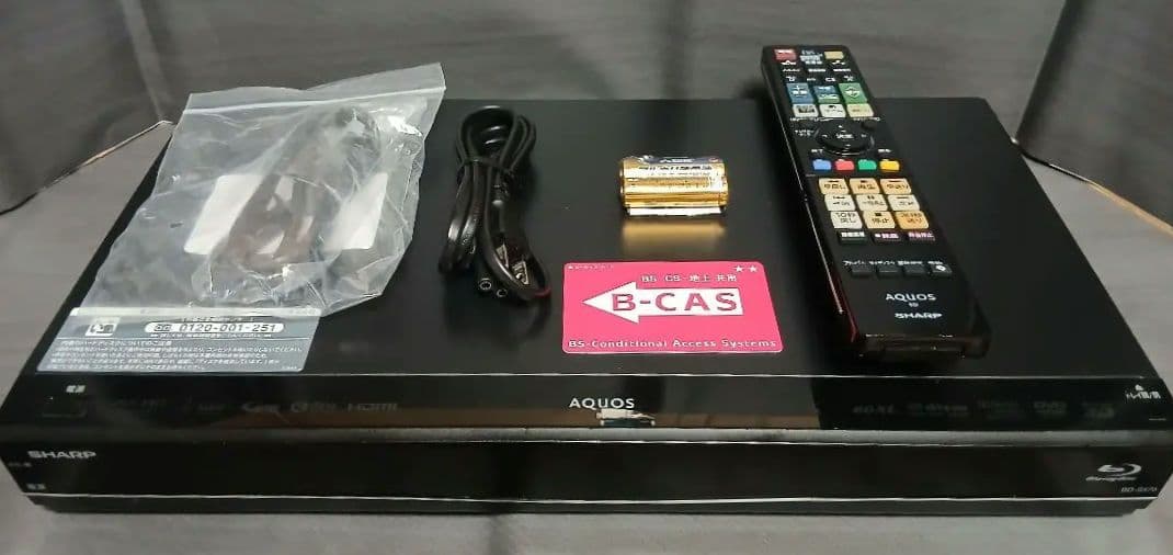 500GB シャープ AQUOS BDレコーダー☆BD-S570☆リモコン付