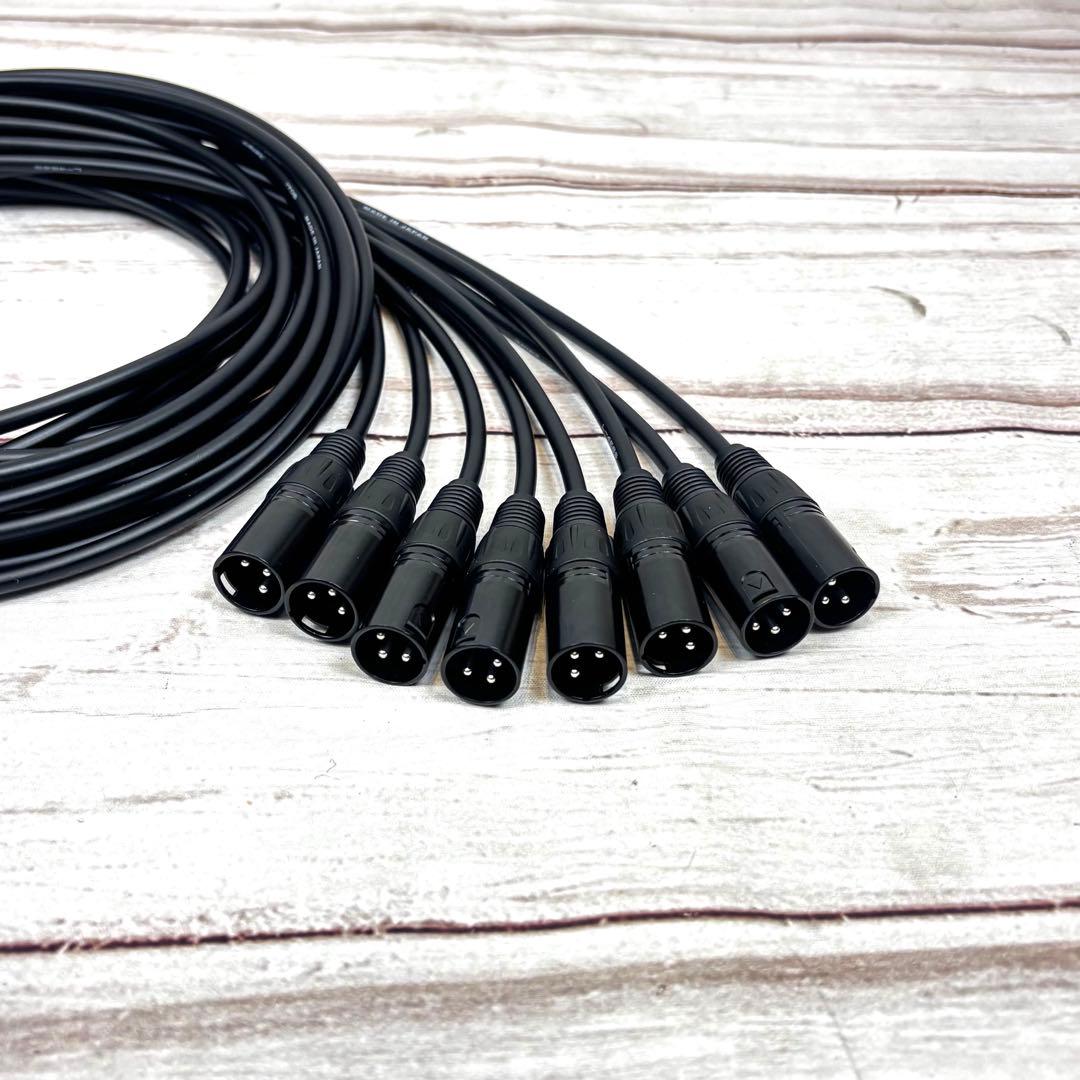 CANARE L-4E6S XLRケーブル 2m 8本セット