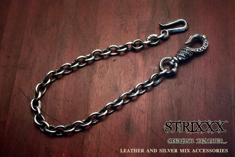 11　あずきウォレットチェーン（アクセント彫刻コマ入り）STRIXXXX