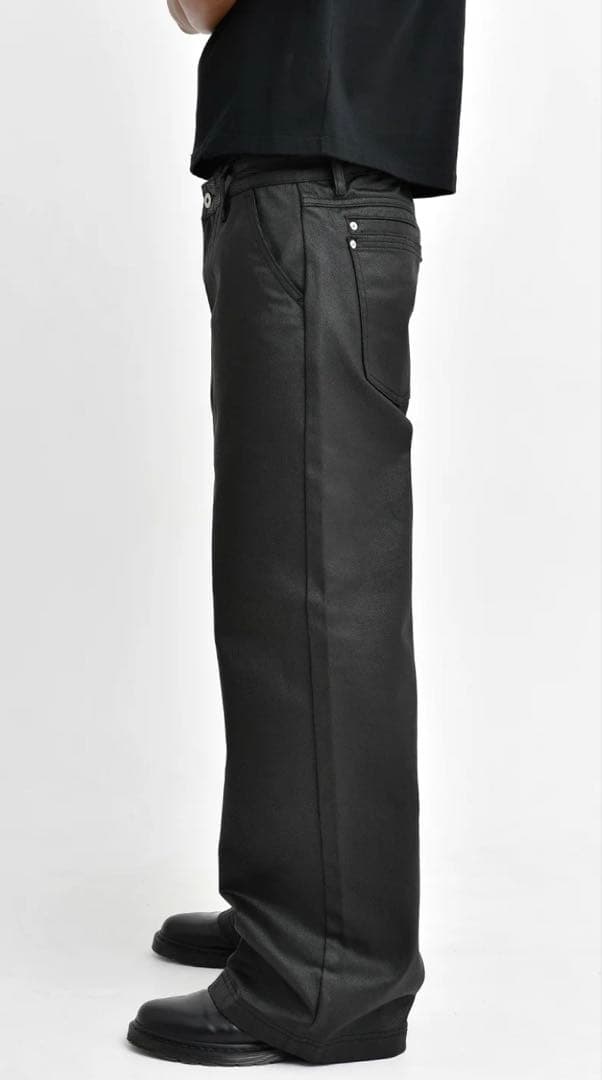 パンツ asapmode StackedOilCoatingLooseFitPants