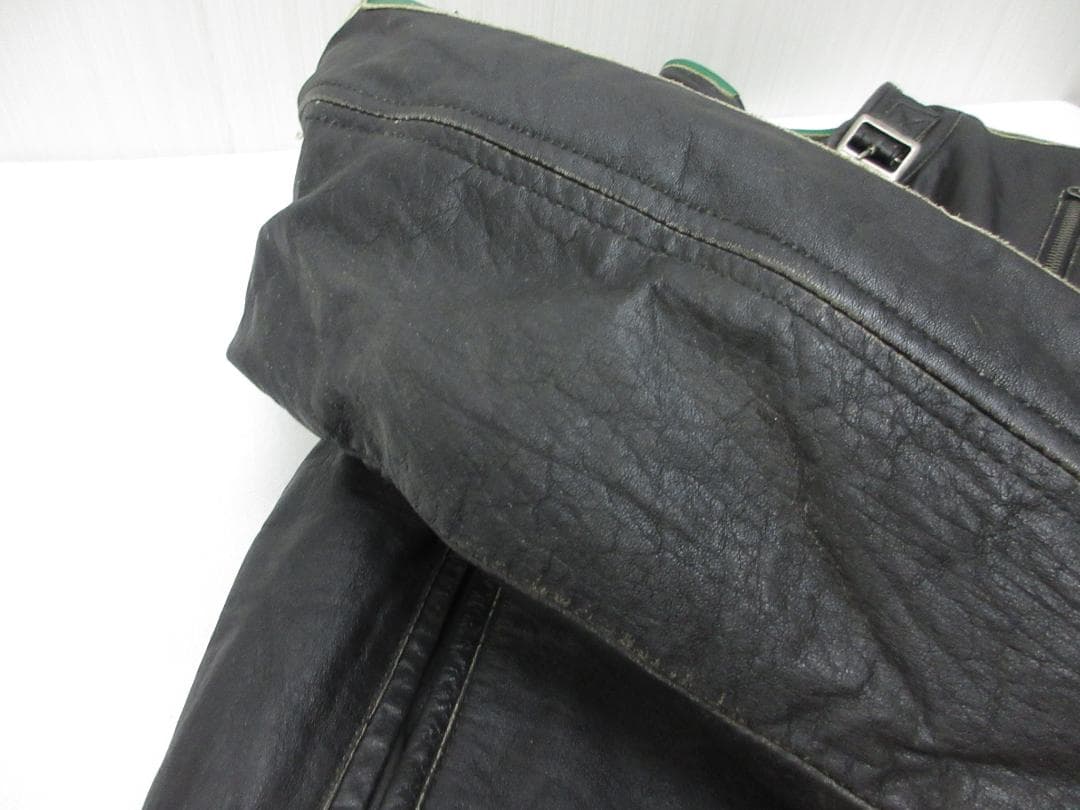 DIESEL ディーゼル ライダースジャケット レザー Ｍ ブラック（107）a