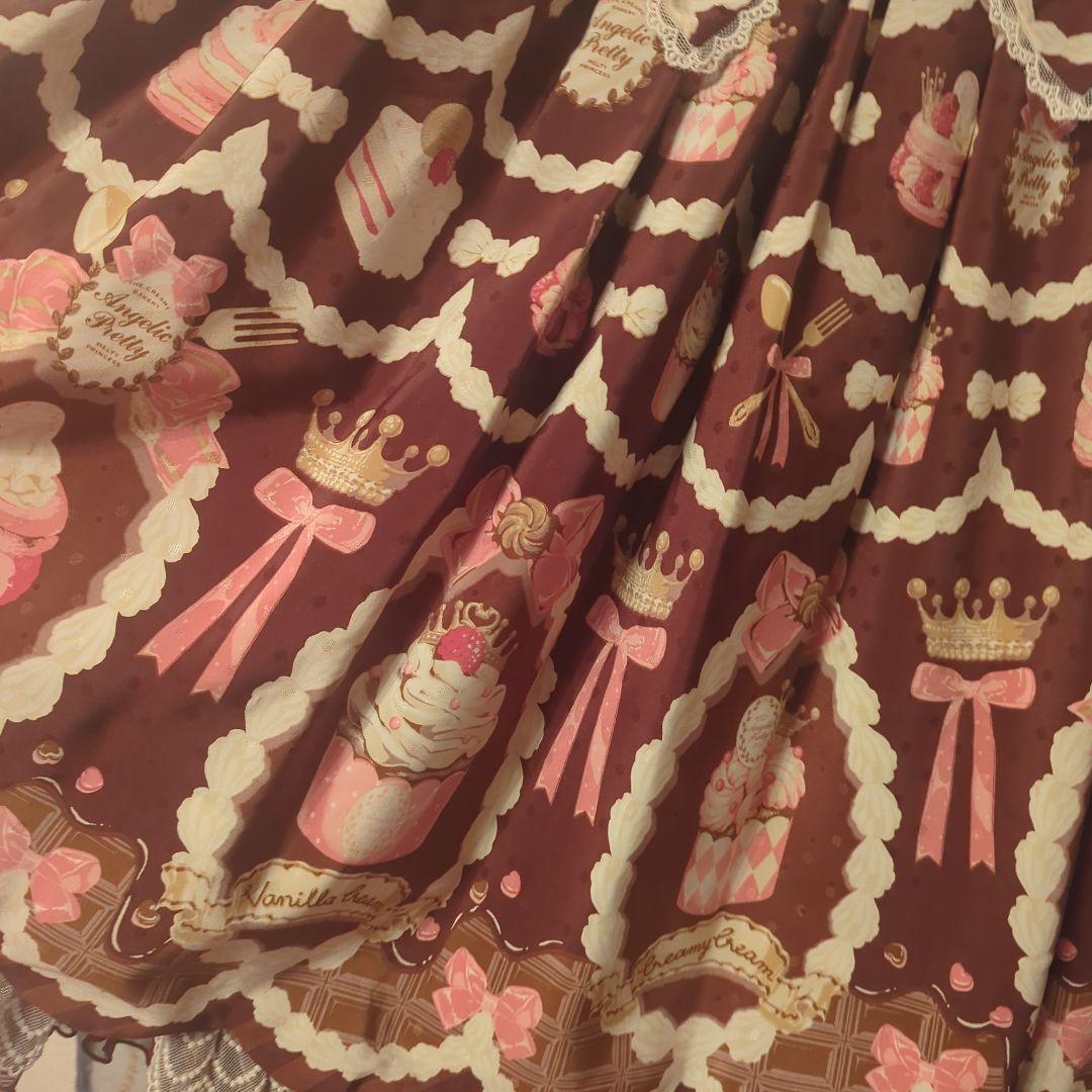 最終値下げsweet cream princess柄ジャンパースカート