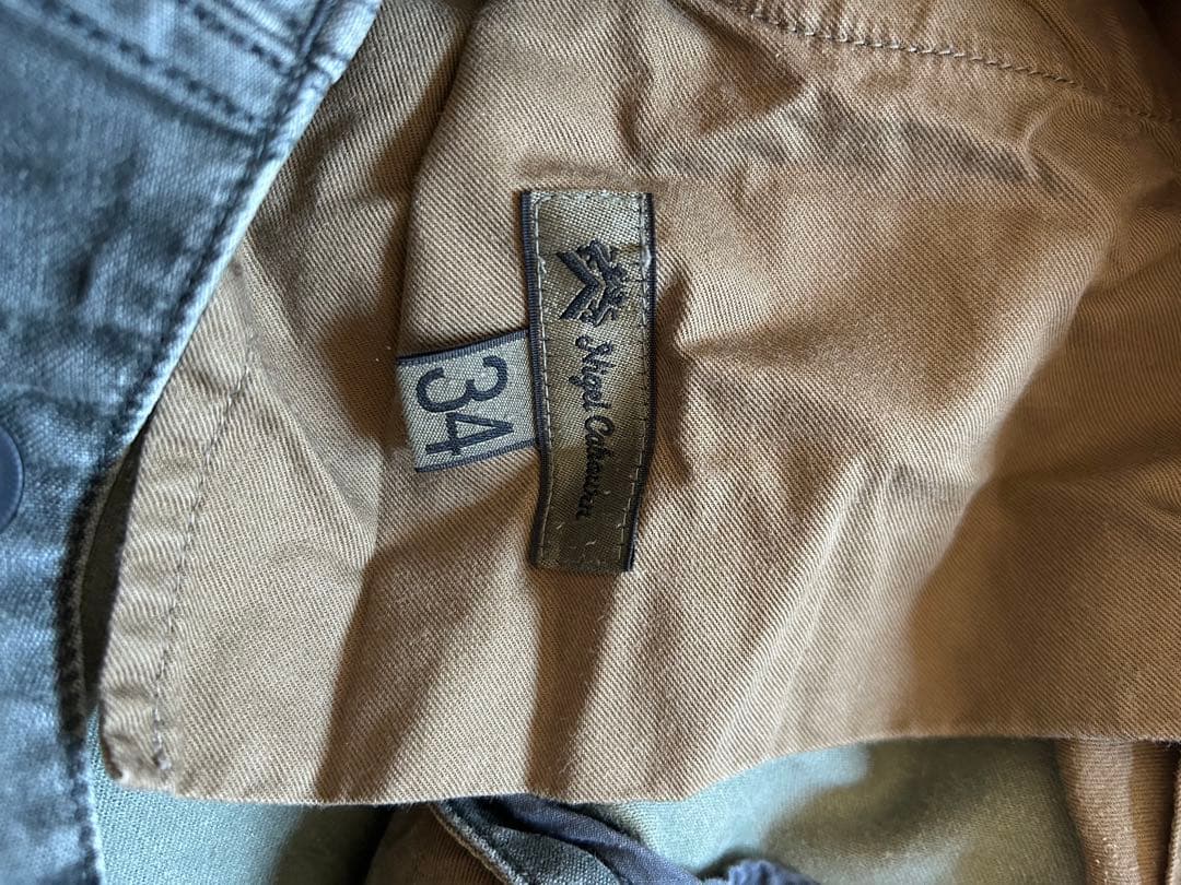 【希少品】ナイジェルケーボン　カーゴパンツ　チャコールグレー