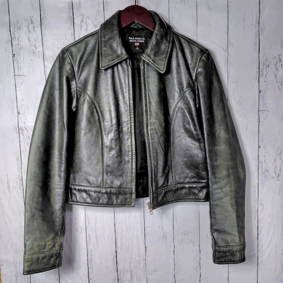 【希少カラー】POLO JEANS CO. ラルフローレンレザー ジャケット　極