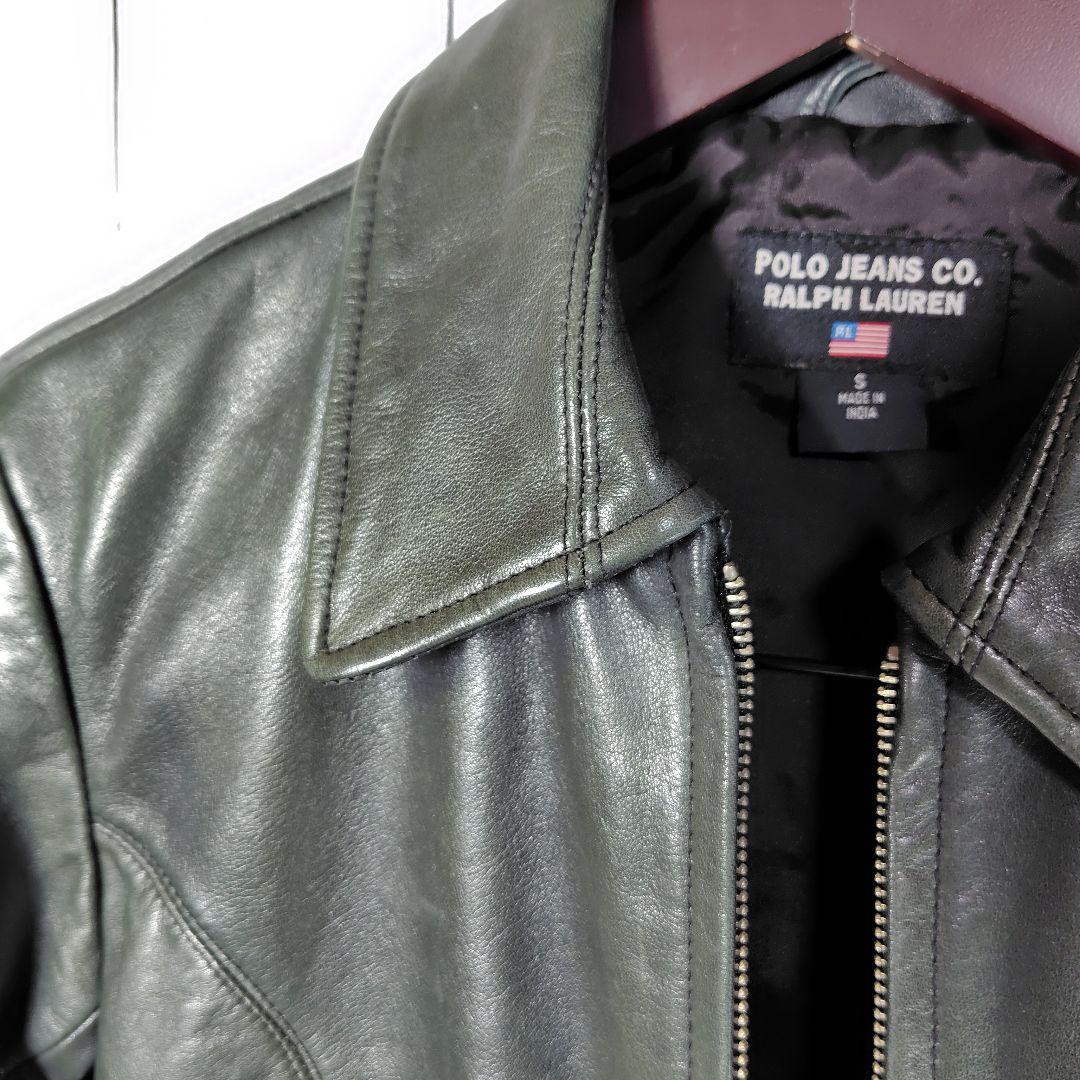 【希少カラー】POLO JEANS CO. ラルフローレンレザー ジャケット　極
