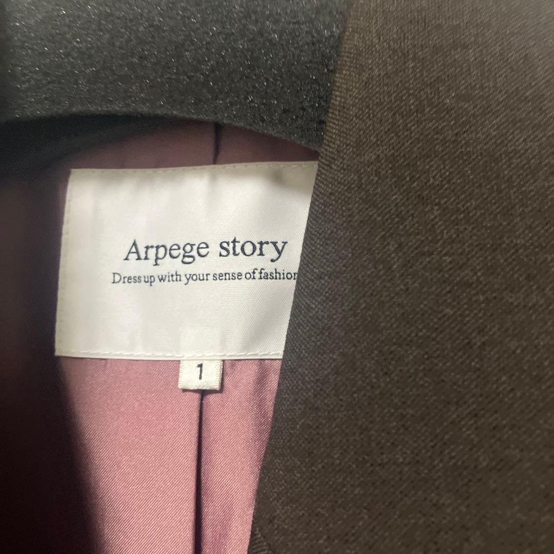 Arpege story ダークブラウン テーラードジャケット サイズ1