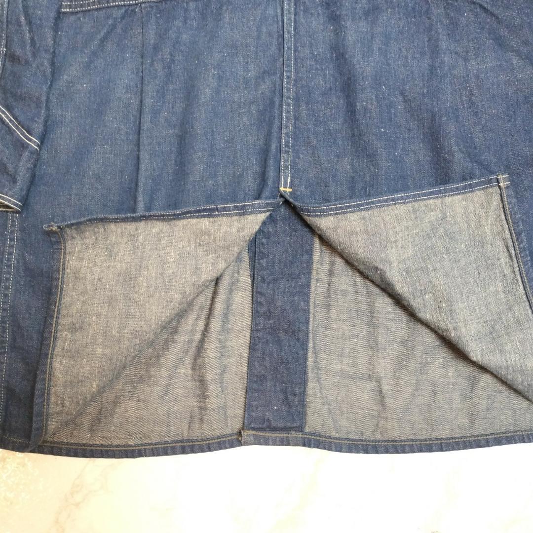 美品 オアスロウ カバーオール L デニム 濃紺 orSlow 日本製 3大きい