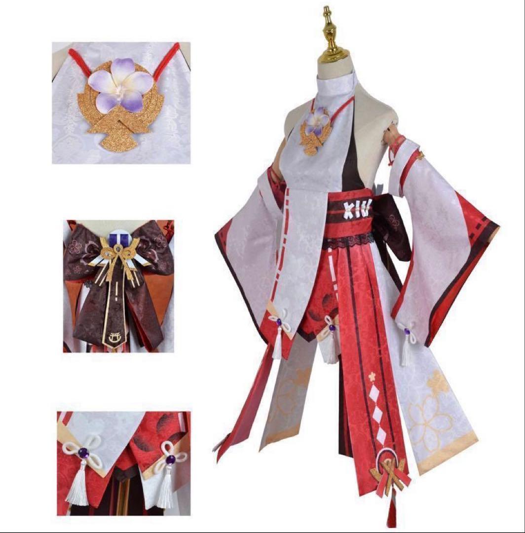 原神　八重神子　コスプレ衣装Lサイズ(靴・ウィッグあり)