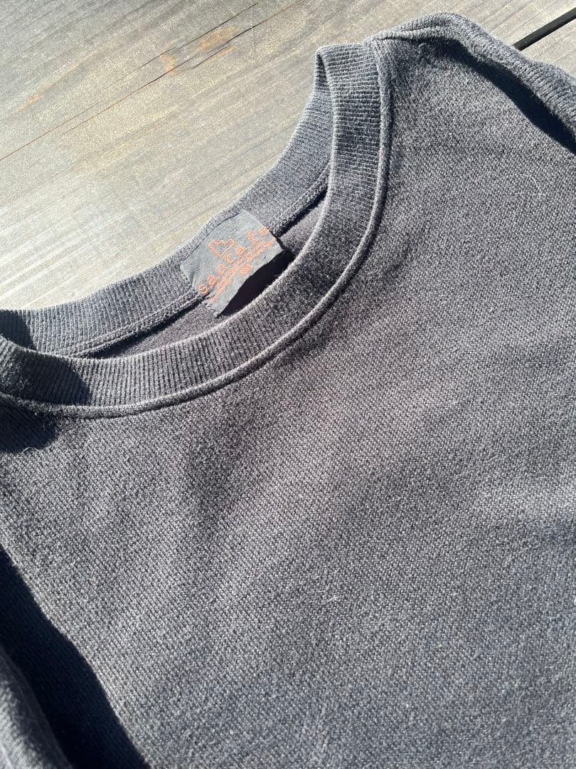 90s santa fe 刺繍 スウェット ビッグロゴ ブラック サンタフェ