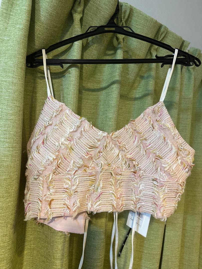 週末大幅お値下げ！ 2WAY MIX PINK SHAGGY BUSTIER