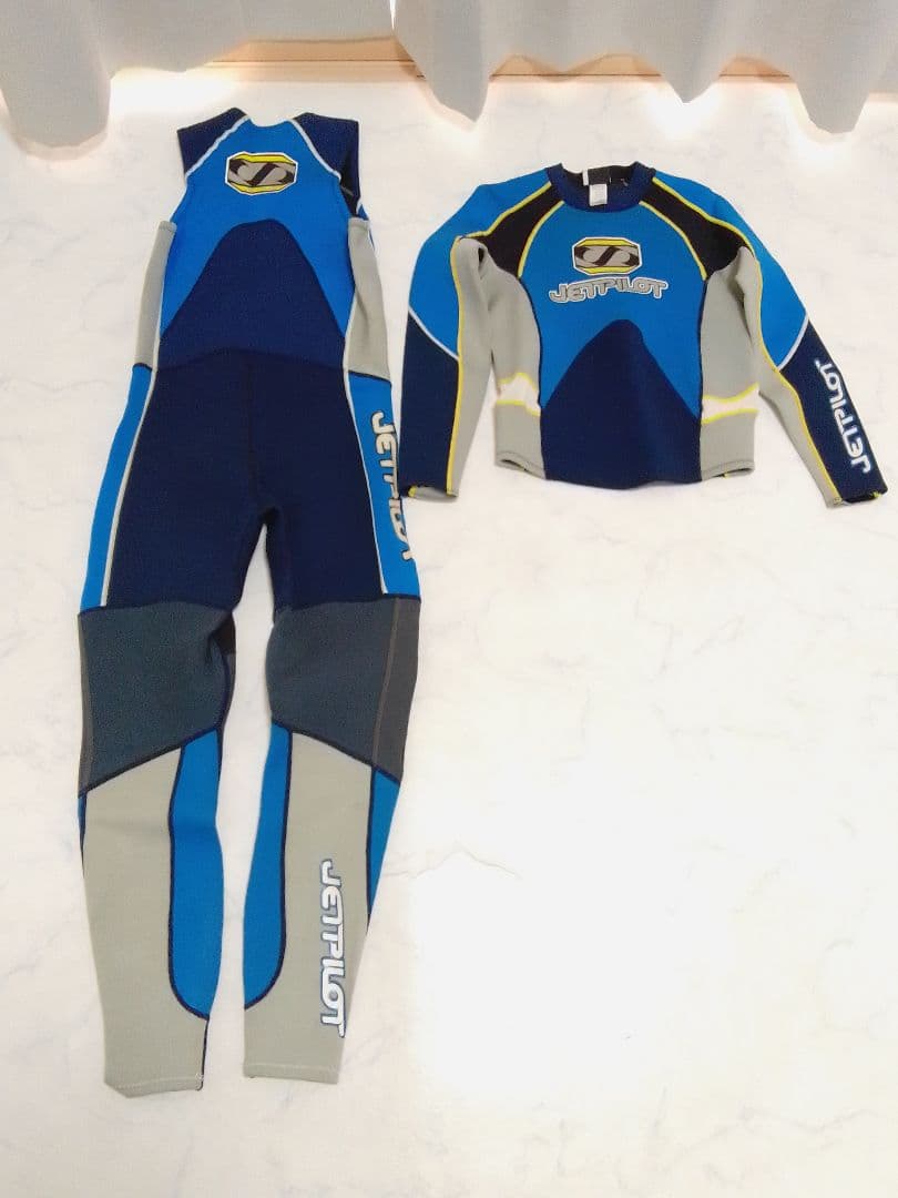 美品 JETPILOT メンズ Мサイズ ウェットスーツ 上下 RED LINE