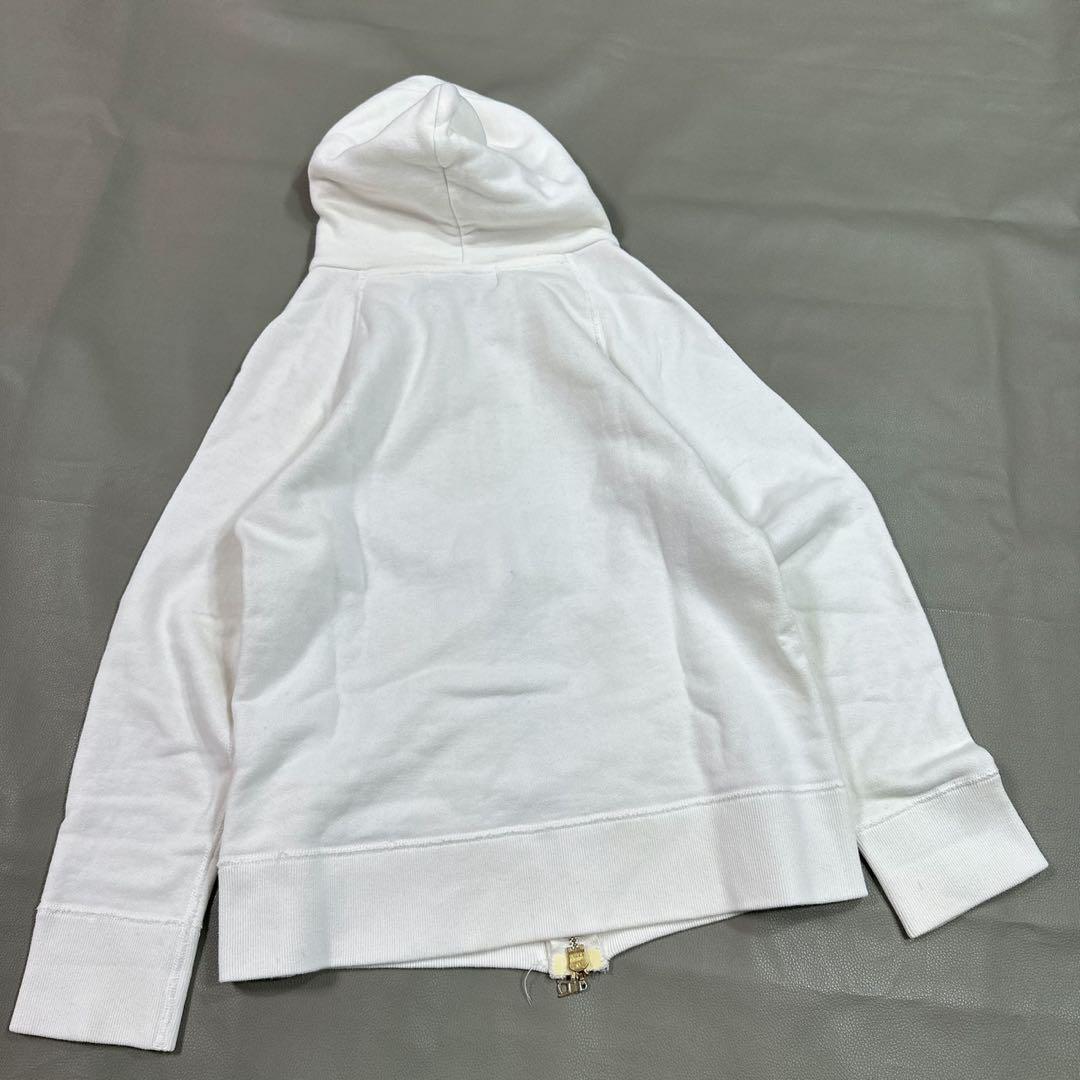 ドゥズィーエムクラス ダブルジップ パーカー 無地 ホワイト 日本製 ラクラス