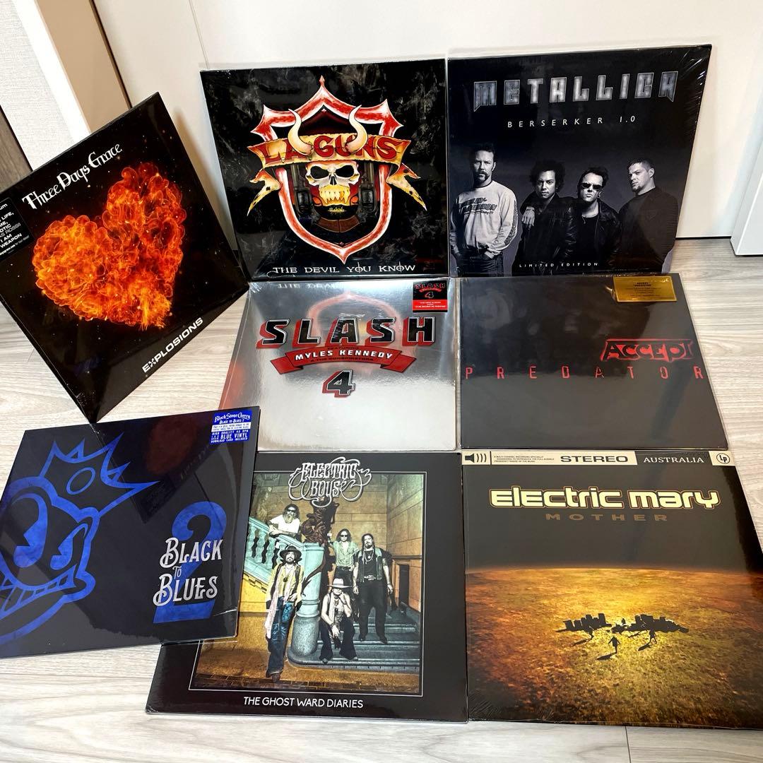 LPレコード　洋楽ハードロック系　8枚まとめ売り　メタリカ、スラッシュ他