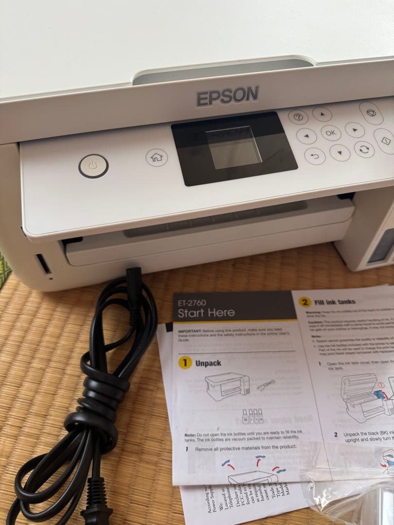 EPSON ET-2760 プリンター 本体 インク付き