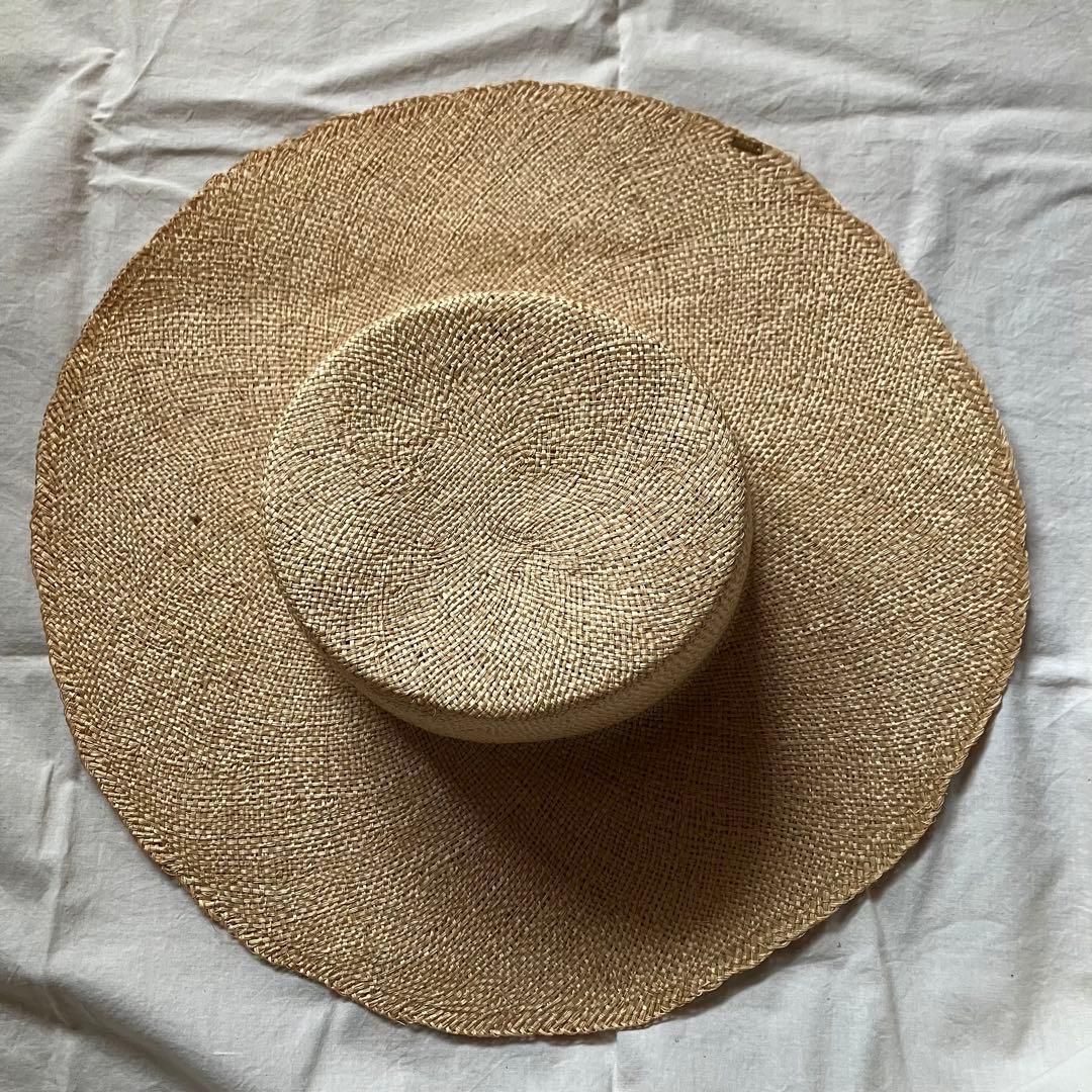 WICA GROCERY ベージュ 麦わら帽子
