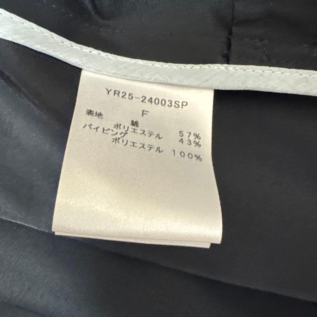 yori 撥水スカラップコート ネイビー