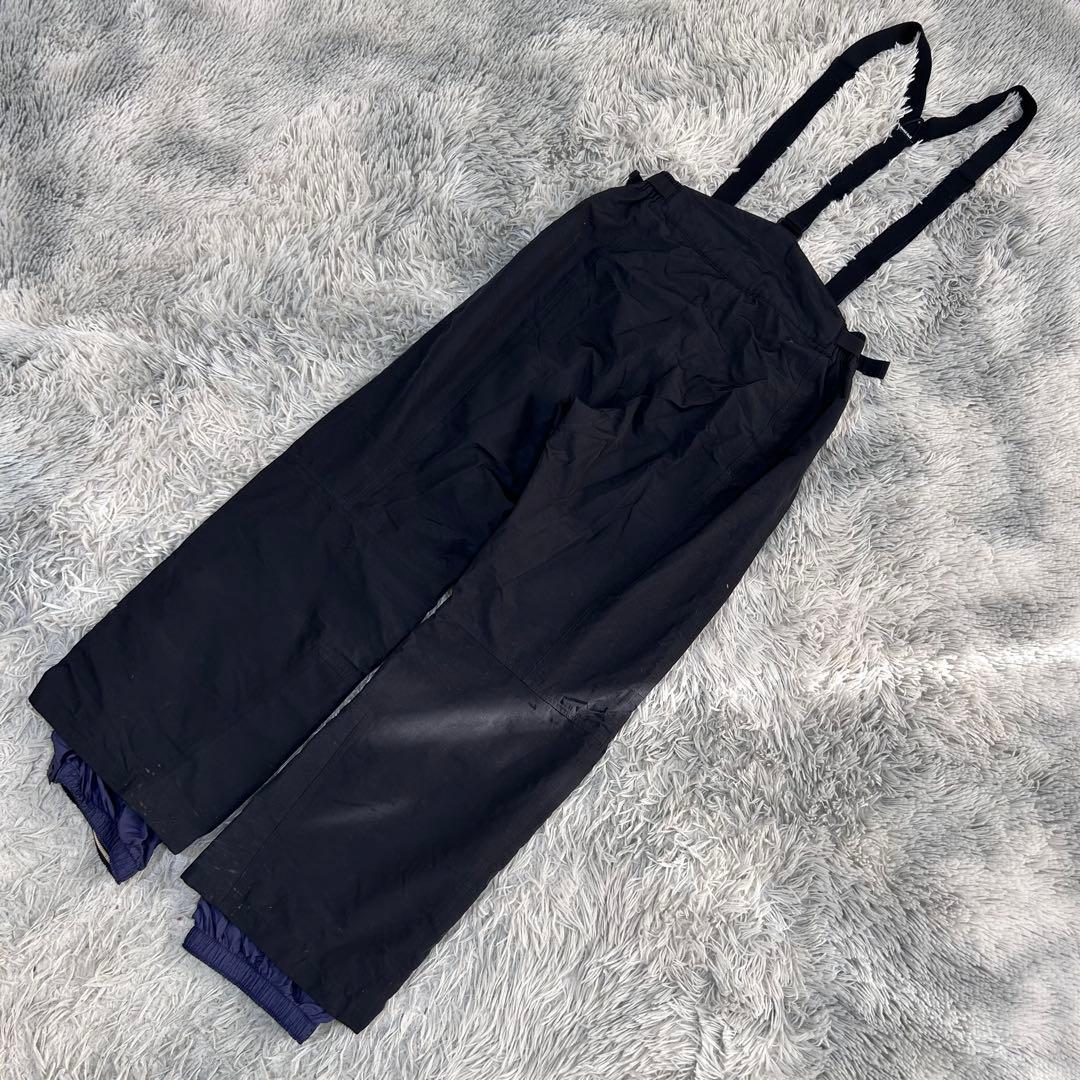 m6415【モンベル】スキーパンツ ビブパンツ スノボー サスペンダー付き 黒
